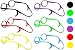 Shinkoda Kids Glasses Strap and Ear Grip Kit, Safety Eyeglasses Holder Lanyard Cord Adjustable Eyewear Retainer for Little Boys Girls Baby(3-8 Years), Value Pack of 6 Bright Color