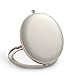 Jinvun Compact Purse Mirror | Round 2 Sided |Clear Reflection With Magnification | Freshen Up Makeup & Eliminate Mishaps (Pink)