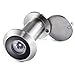 Royal H&H Door Viewer Security Peek Peep Hole for Front Door Home Office 200 Degree Wide Angle Solid Brass Privacy with Cover (Satin Nickel)