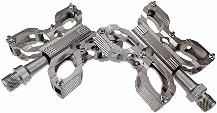 SHIBIKE Bicycle Butterfly Pedal 9/16 Mountain Bike Bearing Pedal Non-Slip Bike Pedals For Road BMX MTB (Color : Gray)