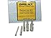 Drilax Diamond Drill Bits 5 Pcs Set 3/16 inch, 1/4 inch, 5/16 inch, 3/8 inch, 1/2 inch Diamond Tip Ceramic Tile Drill Bits for Glass Bottles Porcelain Tile and Flower Pots