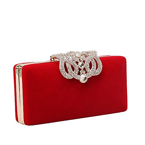Designer Evening Bags Clutches. Crystal Diamante Clutch Bag, Womens