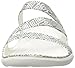 Crocs Women's Swiftwater Graphic Flat Sandal Sport, Grey Diamond/White, 8 M US