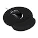 HONESTY Smooth Microfiber Memory Foam Mouse Wrist Pad, Ergonomic Resting Mouse Pad and Wrist Support, Comfortable Typing and Pain Relief, Suitable for Computer Games Office and Study, Black (1 Pack)