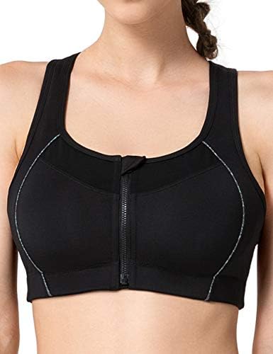 Yvette No Sway Sports Bra, Firm Support, Full Front Opening, Back Hooks, Y-Back, Training Wear