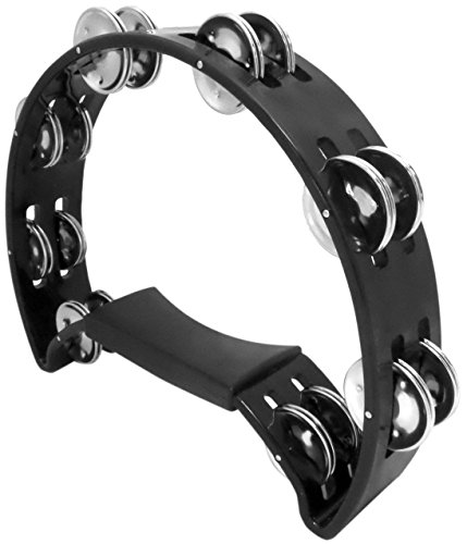 Performance Plus Headless Pro Church Quality Black Rhythm Tambourine, inch (HMT1B)