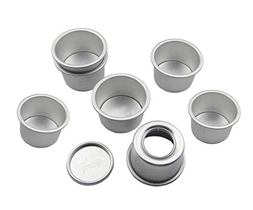 Astra Gourmet Perfect Performance Aluminium Mini Round Cheesecake Pan Cupcake Pan Muffin Pan, Perfect for Indivdiual Desserts, Set of 10 - Thumbnail 4