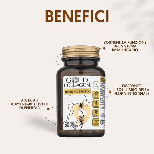 Immunobiotix - Integratore Difese Immunitarie Supporta Energia e Funzione Digestiva con Vitamina D e C, Spirulina, Acido Folico e Zinco, Integratori Stanchezza e Intestino, 30 Compresse