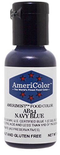 AmeriColor AmeriMist Navy Blue Airbrush Food Color, .65 oz.