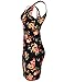 Luna Flower Women's Stylish Floral Print Racer Back Bodycon Short Dresses
