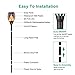 Nekteck Outdoor Torch Light with Star Design (4 Pack-96 LED), Flickering Dancing Flames, Waterproof Solar Flame Lights Decoration for Yard Pool Patio Garden Pathway Walkway