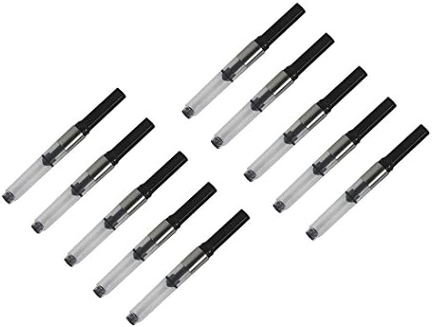 SIPLIVInternational Standard Fountain Pen Ink Converter, Fit for Jinhao,Baoer, Fuliwen and Most of The Chinese Pen, Silver - 10 Pcs Screw Style