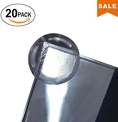 CLEAR CORNER GUARDS | Baby Proofing Safety Protectors | High Resistant Adhesive Gel | Non-Toxic Edge Protector for Furnitures, Tables, Sharp Corners Round and Flat Surfaces (20 Pack, White)