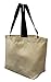 Earthwise Reusable Grocery Bag Beach Shopping Tote Extra Large Heavy Duty 12 oz Cotton Canvas Multi Purpose 20 inches x 14 inches Proudly Made in the USA (Natural)