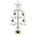 HOHIYA Metal Ornament Display Tree Stand Rotating Hanger 24 Inch Wire Hook Hanging for Halloween Christmas Balls Bauble Decorations Gift Craft Tabletop Gold
