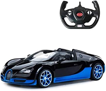 Leisure Traders RC 1:14 Bugatti Veyron Vitesse Kids Remote Control Toy Car - Black