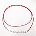 Dcatcher 20 Colours 100 PCS 1.5mm Waxed Necklace Cord Bulk with Lobster Clasp for DIY Jewelry Making