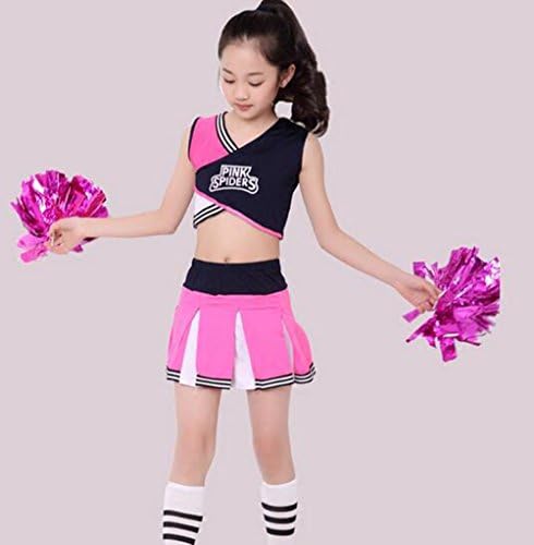 衣装 アガール ダンス 社交ダンス シューズ バッグ 130 衣装 ユニフォーム 応援団 キッズ ペット用品 楽器 音響機器 コスプレ ピンク ダンスウェア 正規品送料無料 子供用 B07jgyrvgq 衣装 発表会 女の子 チア チアリーダー 甲子園 ダンス衣装 入学式 新作製品