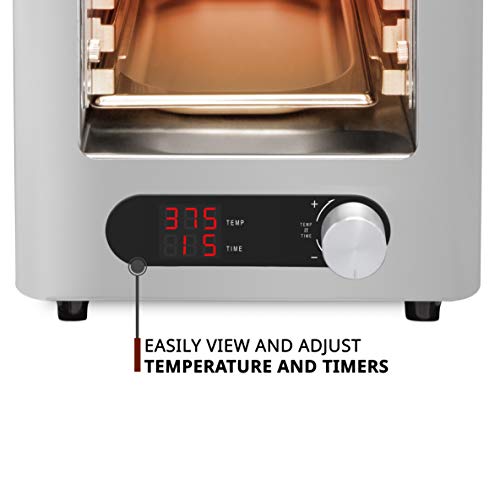 Ivation Electric Infrared Steak Grill Indoor/Outdoor Broiler Oven with LED Display, Time