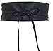 ICSTH Womens Soft Faux Leather Self Tie Wrap Around Obi Waist Band Cinch Belt