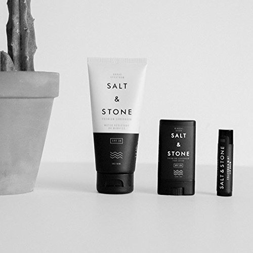 SALT & STONE - Natural Sunscreen + Organic Sunscreen SPF 30 Sports and Reef Safe+ Non Greasy Sunscreen, Non GMO, Cruelty Free, Paraben Free, Water Resistant 3 oz.