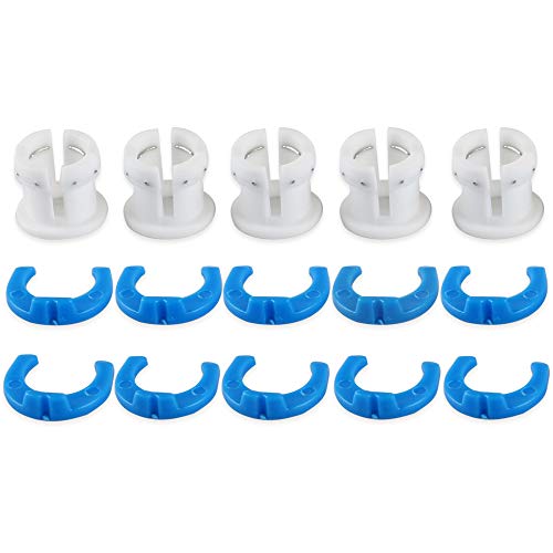 BCZAMD White Bowden Tube Clamp Blue Pipe Horse Clip Fixed 6mm for Ultimaker 3D Printers Parts Shoe Coupling Collet Parts Accessories - Thumbnail 6