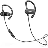 Anker SoundBuds Curve Bluetooth Headphones In Ear Sports Earphones with 12.5 Hour Battery AptX Stereo Sound Waterproof Nano Coating Workout Headset with Built-In Mic and Carry Pouch