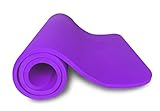 Thick Exercise Yoga Floor Mat Nbr 24 X 71 Inches Great for Camping Cardio Workouts Pilates Gymnastics With Carrying Strap Included