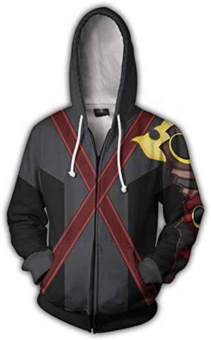 Unizero Cosplay Zipper Hoodie Jacket - Kingdom Hearts 3D Printed Cosplay Costume