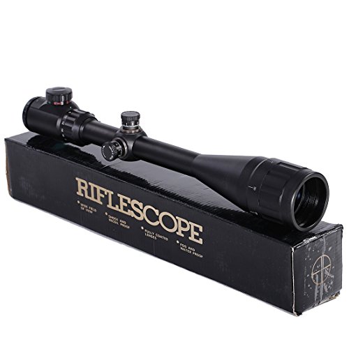VOKUL 6-24x50mm Red & Green Hunting Rifle Scope Illuminated Crosshair Gun Scopes with Free Mounts and Lens Cover Illuminated Level: 5 Intensity (Red) and 5 Intensity (Green) - Thumbnail 5