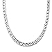 4-8.5MM 16-36 Inches Stainless Steel Curb Chain Necklace Mens Womens Necklace Jewelry