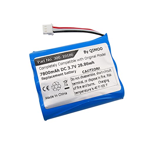 Qimoo Replacement 300-10186 for ADT Command Smart Security Panel Battery, 3.7V 7800mah-28.86Wh Lithium-ion Batteries