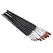 Anself Nylon Hair Paint Brush Set Filbert Head Wooden Handle Artists Brushes 9pcs