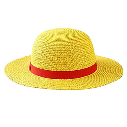 One Piece Luffy Straw Hat for Men Women,Monkey D Luffy Hat Cosplay