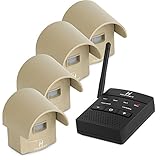 1/4 Mile Hosmart Rechargable Driveway Alarm Wireless Sensor System & Driveway Sensor Alert System Weatherproof Security Outdoor Motion Sensor & Detector