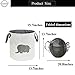 HIYAGON Storage Baskets,Cotton foldable round Home organizer Bin for Baby Nursery,Toys,Laundry,Baby clothing,Gift Baskets(Elephant)