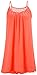 Preferhouse Women's Beach Cover Up Casual Sun Dress Maxi Tanks L Coral
