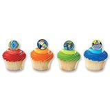 DecoPac Ben 10 Superhero Aliens Cupcake Rings (12 Count)