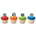 DecoPac Ben 10 Superhero Aliens Cupcake Rings (12 Count)