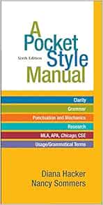 Amazon.com: A Pocket Style Manual (9780312542542): Hacker, Diana