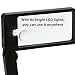 Magnifying Glass with LED Lights. Handle Folds for Storage