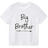 Big Brother T Shirts Tops for Toddler Baby Boy Big BRO Older Brother Tees Outfit Short Sleeve Clothes