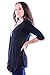 SR Women's Basic 3/4 Sleeve Open Cardigan (Size: Small-5X), 1X, Black