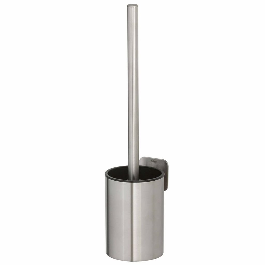 Tiger Colar Toilet Holder, Stainless Steel Brushed, 8.8x38.1x10.8 cm