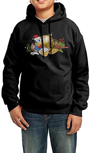 Proro Donald Duck And Christmas Long Sleeve Round Neck Cute Sweatshirts Hood For Teenager