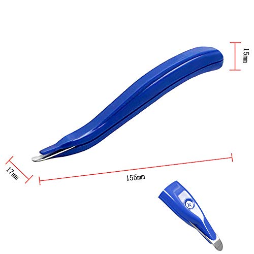 HOSTK 8pcs Magnetic Staple Remover Puller Tool Pen-Type Effortless for Office School and Home Black Blue Pink Orange Green - Thumbnail 5