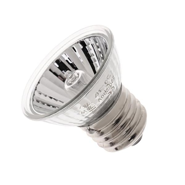 2 Pz 75W Lampada di Basking del Calore Lampade Riscaldante Alogena UVA UVB per Rettilari Animali Domestici Marca: perfk 2 Pz 75W Lampada di Basking del Calore Lampade Riscaldante Alogena UVA UVB per Rettilari Animali Domestici