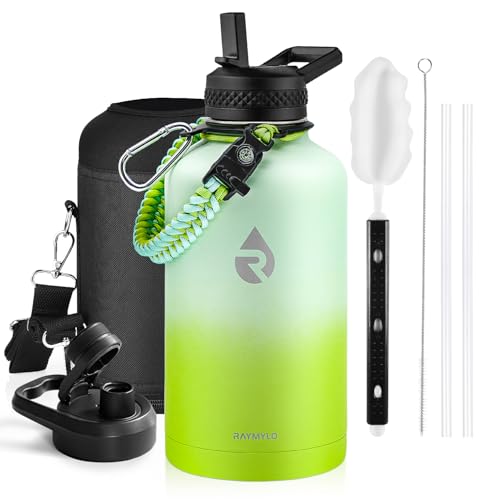 RAYMYLO 2L isolierte Edelstahl-Thermosflasche，3-Schicht-Vakuum-Edelstahl