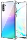 Matone for Samsung Galaxy Note 10 Case, Crystal Clear Slim Protective Cover with Reinforced Corner Bumpers, Flexible Soft TPU Anti-Scratch Case for Galaxy Note 10 (2019)