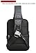 Anti Theft Sling Bag Shoulder Chest Cross Body Backpack Lightweight Casual Daypack (Black (new))